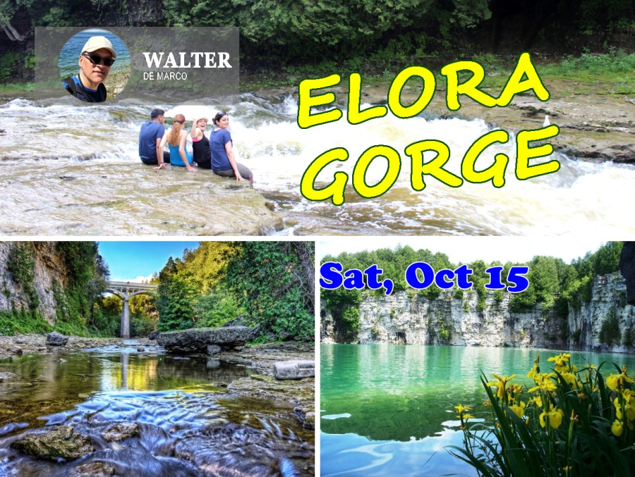 SOLD OUT - Elora Gorge Hiking Day TRIP (Bus Ride Incl): Sat, Oct 15