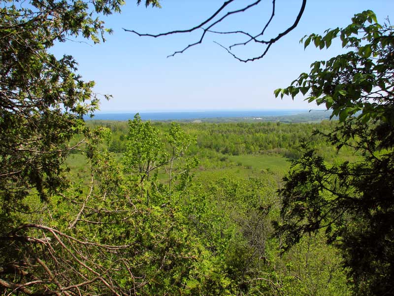 Lookout point shows Georgian Bay